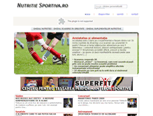 Tablet Screenshot of nutritiesportiva.ro